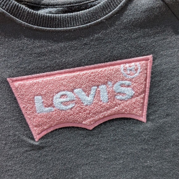 Black Levi's fleece pullover. New w/ tags.  Size 6X - Picture 2 of 4